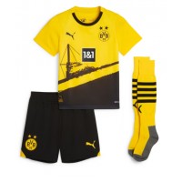 Dětský Fotbalový dres Borussia Dortmund Donyell Malen #21 2023-24 Domácí Krátký Rukáv (+ trenýrky)